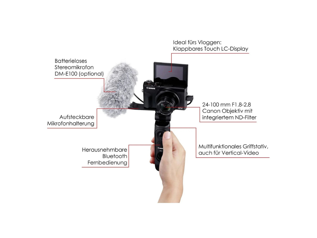 Canon PowerShot G7 X III Vlogger Kit 20.1 MP - 4K Video Qatar Canon PowerShot G7 X III Vlogger Kit 20.1 MP - 4K Video Qatar